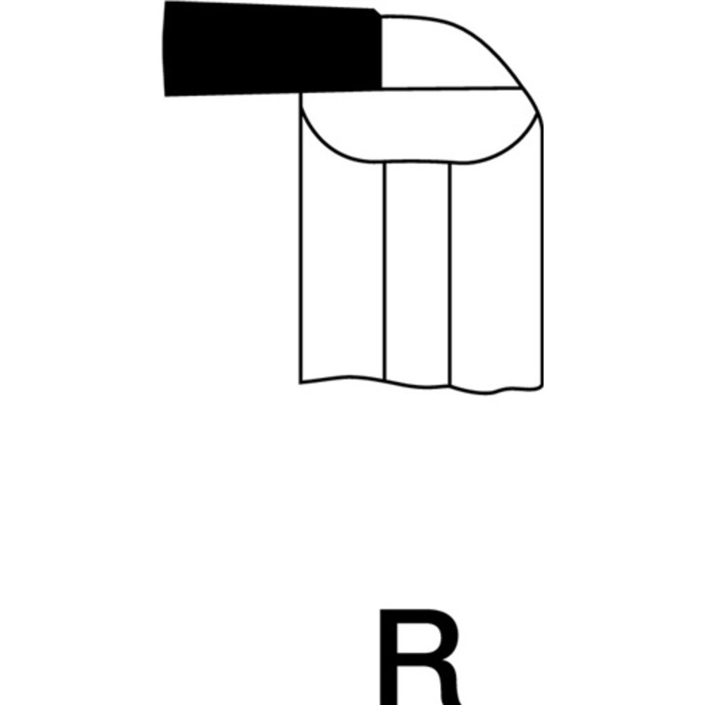Produktabbildung Nr. 2: Hakendrehmeißel 12x12mm HM P25/P30 re. Wilke