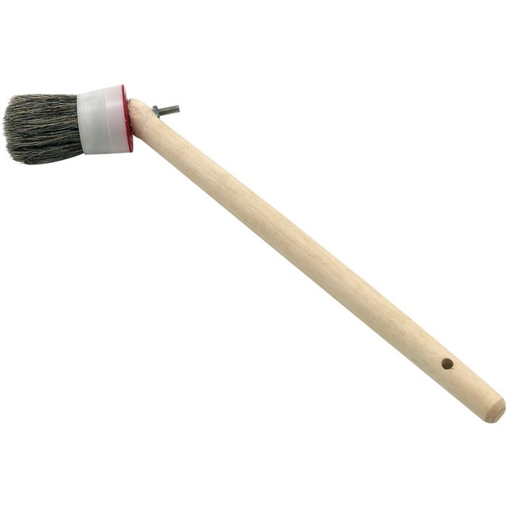 Produktabbildung: Winkelpinsel Gr.14mm D.50mm graue Mischb.Kunststofffassung