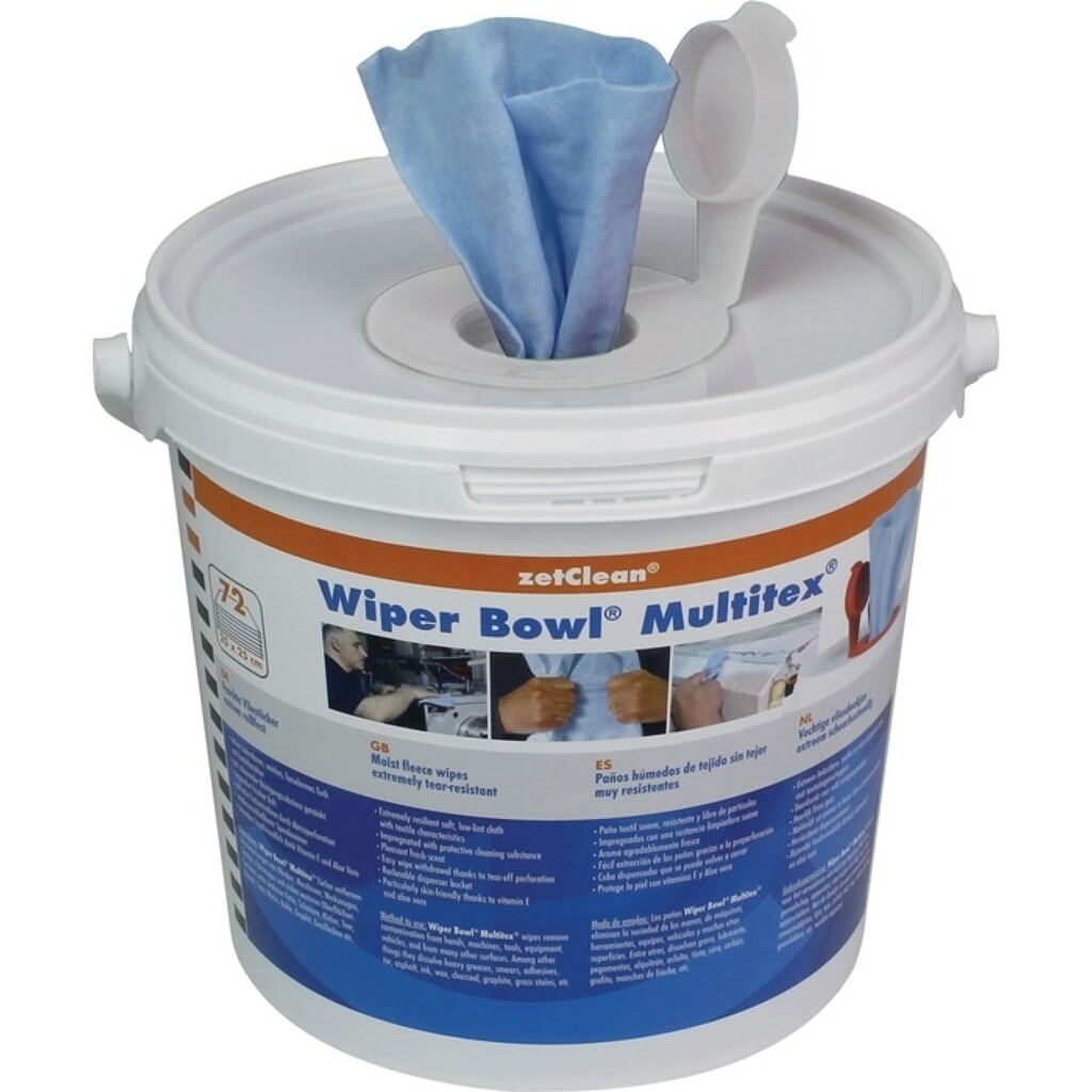 WIPER BOWL Handreinigungstuch Wiper Bowl® Multitex®, hohe Reinigungskraft, 72 Tücher Produktabbildung: WIPER BOWL Handreinigungstuch Wiper Bowl® Multitex®, hohe Reinigungskraft, 72 Tücher