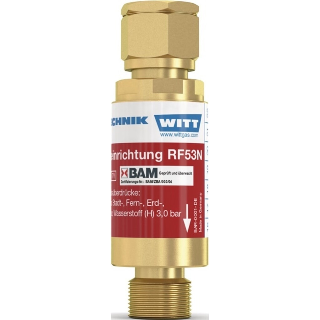Produktabbildung: WITT Sicherheitseinrichtung TYP RF 53 N, Brenngas, G 3/8″ LH