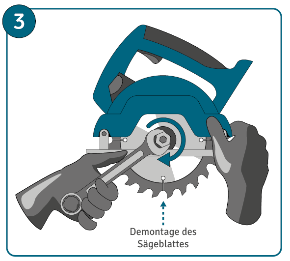 Anleitung zum Sägeblatt schärfen: Schritt 3