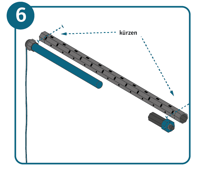 Rolladenmotor einbauen Anleitung Schritt 6