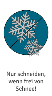 Symbol: Baumschnitt nicht bei Schnee