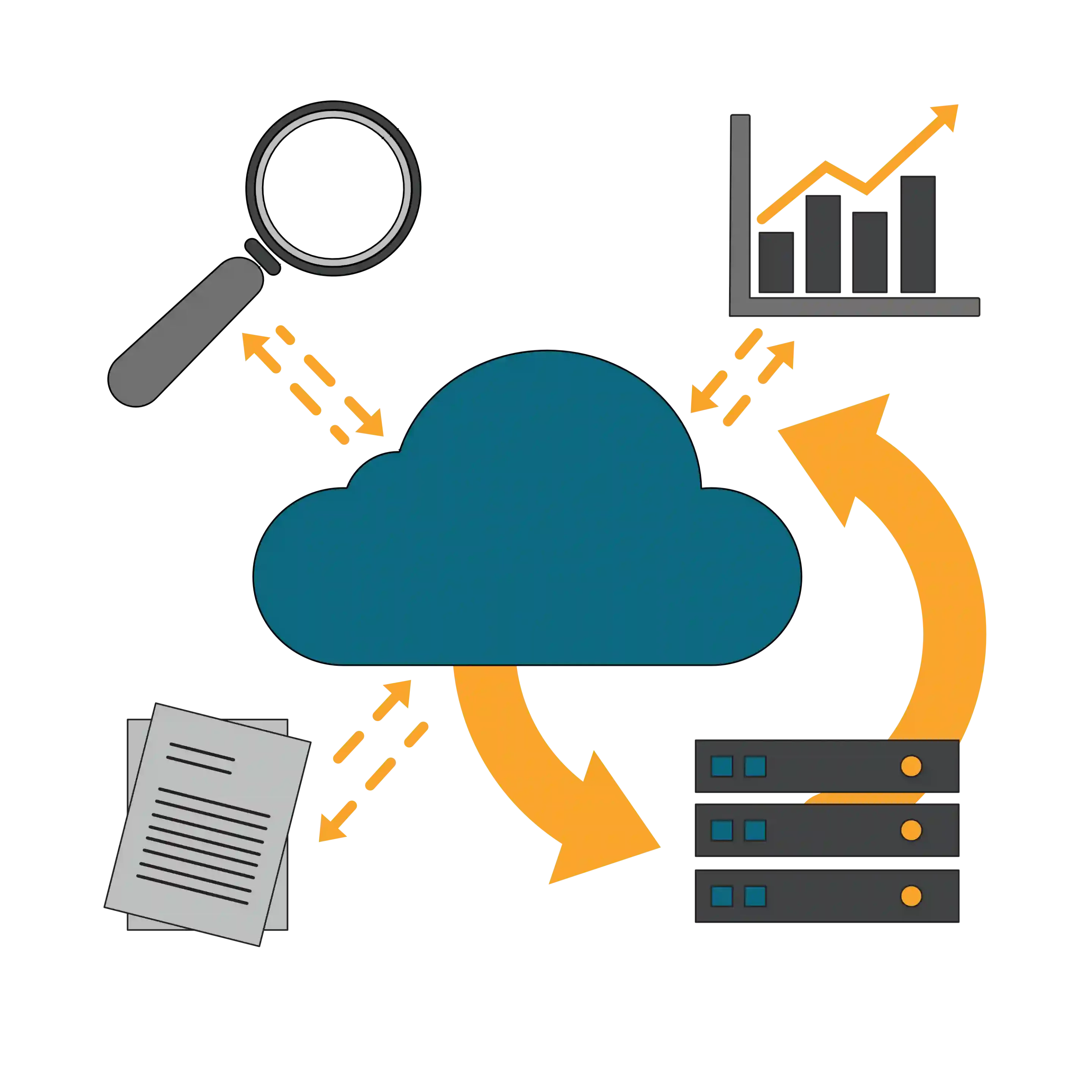 Icon zeigt die IT Infrastruktur als Bestandteil der Lagerplanung
