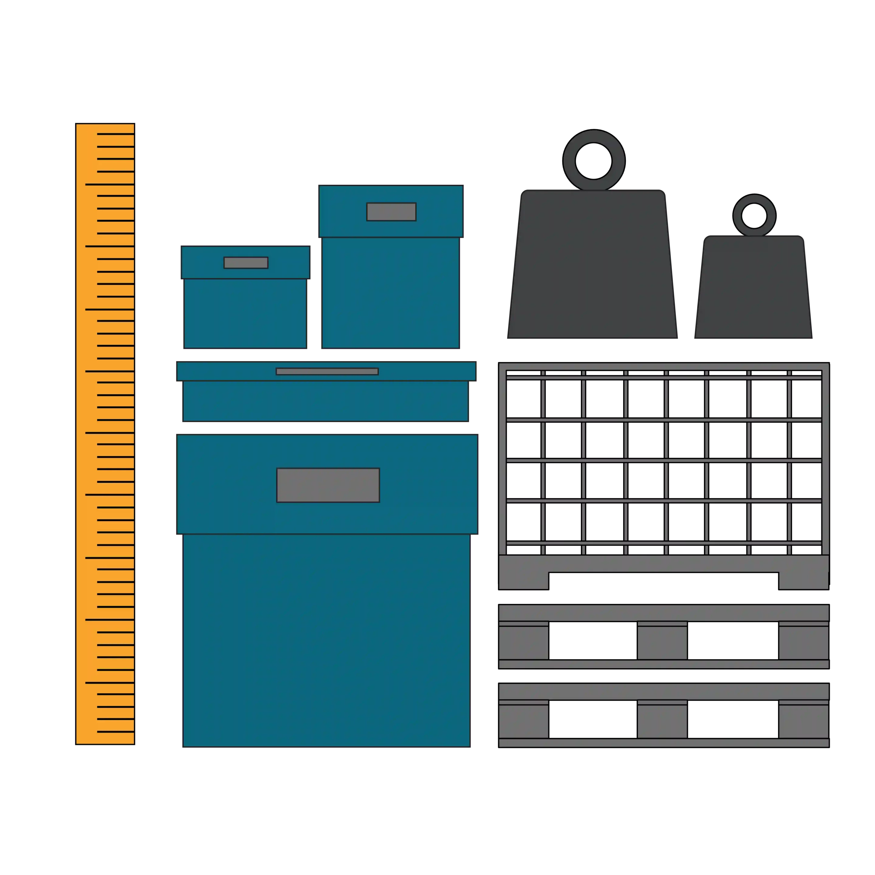 Icon zeigt die Lagereinheiten als Bestandteil der Lagerplanung