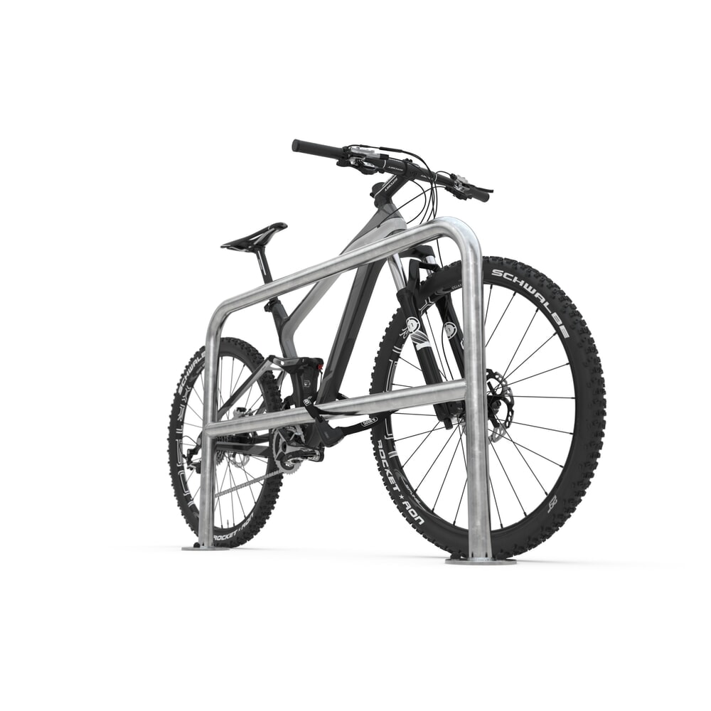 Produktabbildung Nr. 4: wsm® Anlehnbügel mit Knierohr, zum Aufdübeln, Länge 1.500 mm