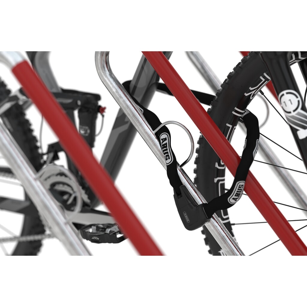 wsm® Anlehnbügelparker, einseitige Radeinstellung, 4 Stellplätze Produktabbildung Nr. 5: wsm® Anlehnbügelparker, einseitige Radeinstellung, 4 Stellplätze