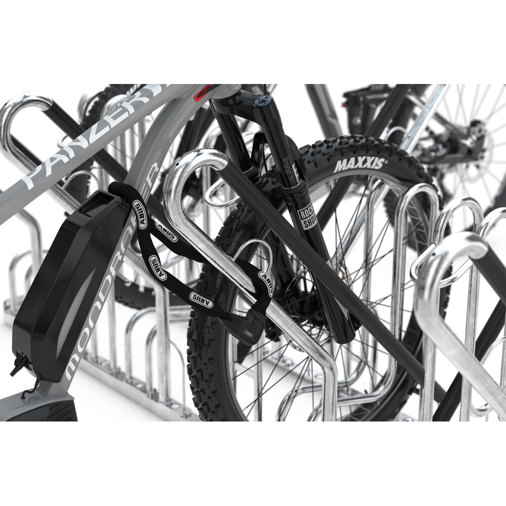 Produktabbildung Nr. 5: wsm® Anlehnparker 4700 XBF, Freiaufstellung, feuerverzinkt, 2-seitige Radeinstellung, 12 Stellplätze, Radabstand 540 mm