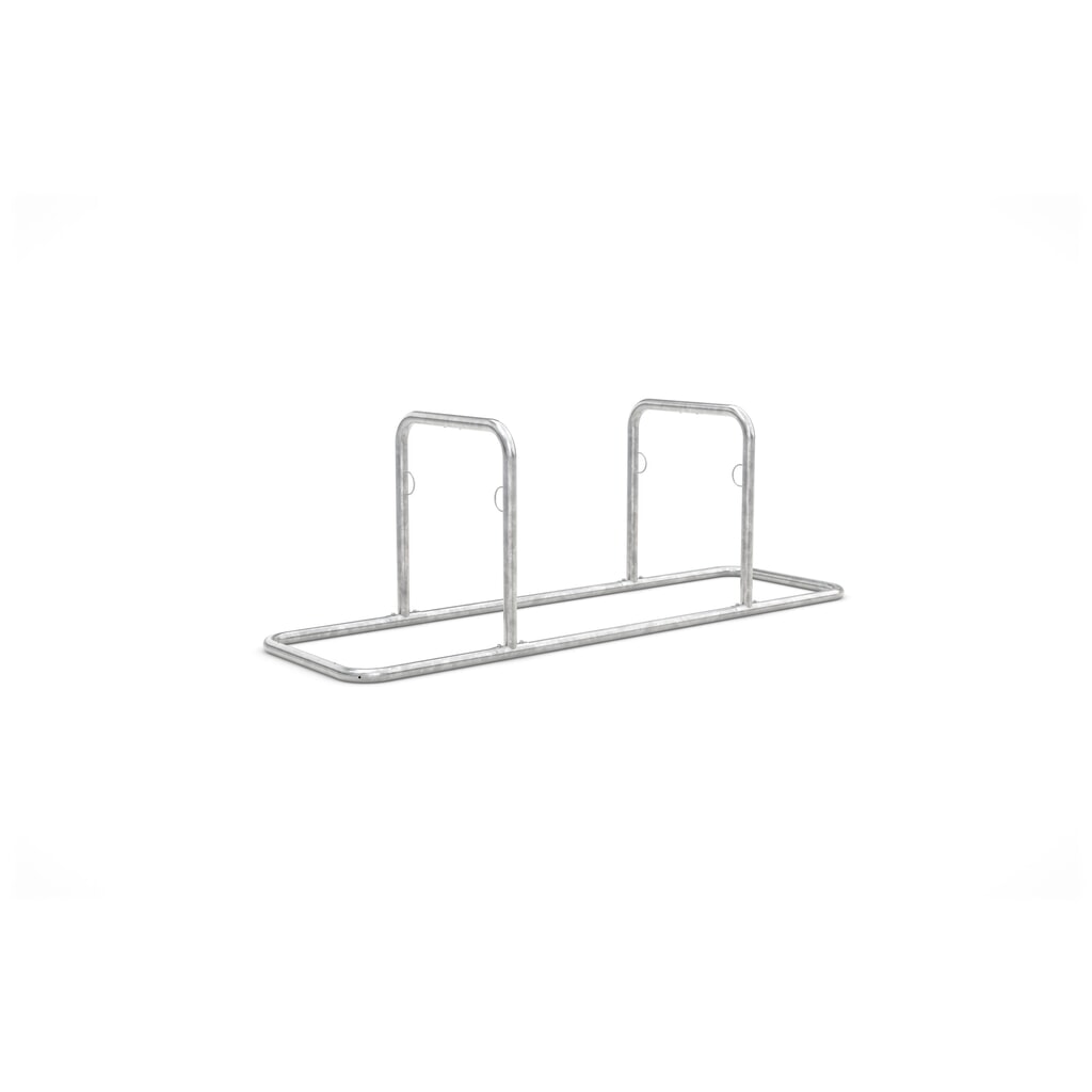 Produktabbildung: wsm® Anlehnsystem GALAXY XL, 2-seitige Radeinstellung, 4 Stellplätze, Breite 2.520 mm