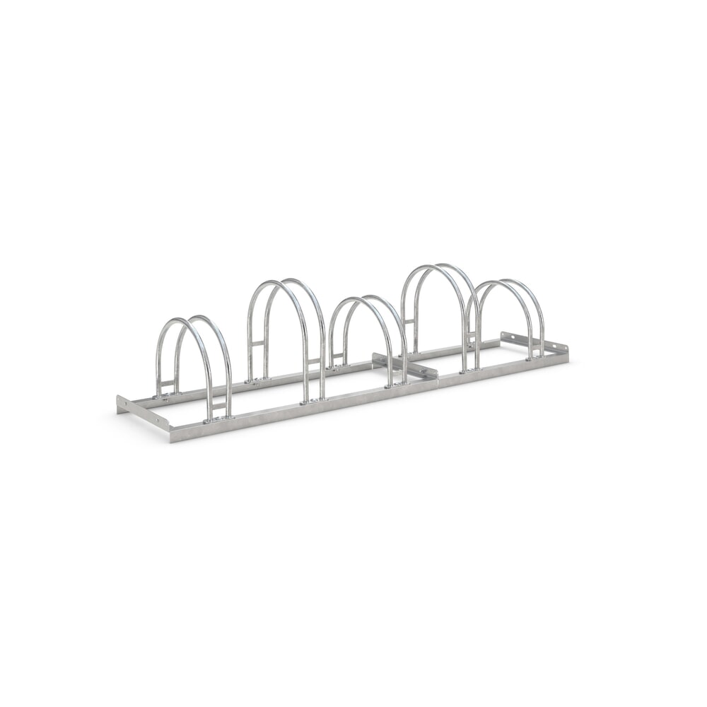 Produktabbildung: wsm® Bogenparker, 1-seitig, 5 Stellplätze, verzinkt