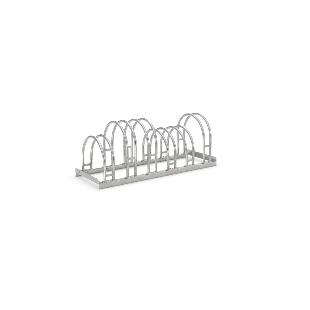 Produktabbildung: wsm® Bogenparker, 2-seitig, 6 Stellplätze, verzinkt