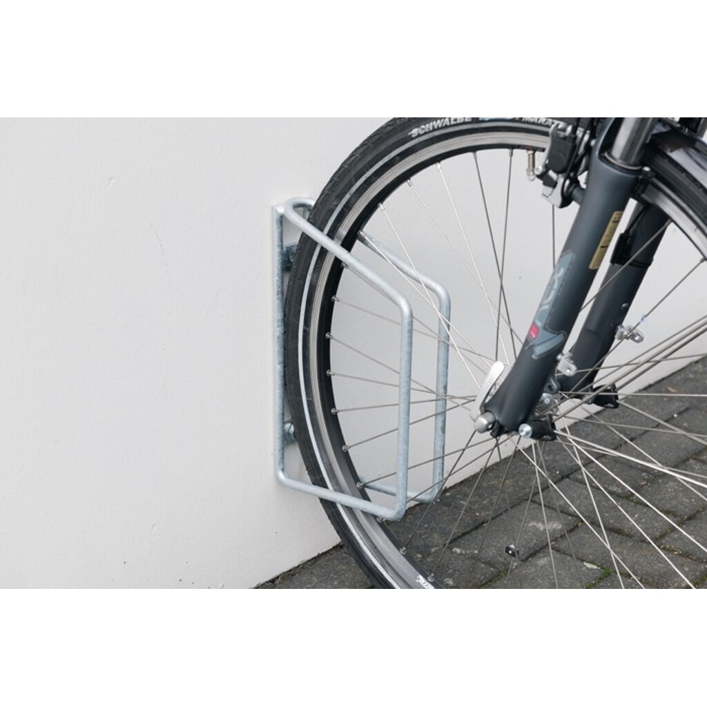 Produktabbildung: WSM Fahrradklemmbügel, Anzahl Radstände 1, 90 ° verzinkt, für Wandbefestigung