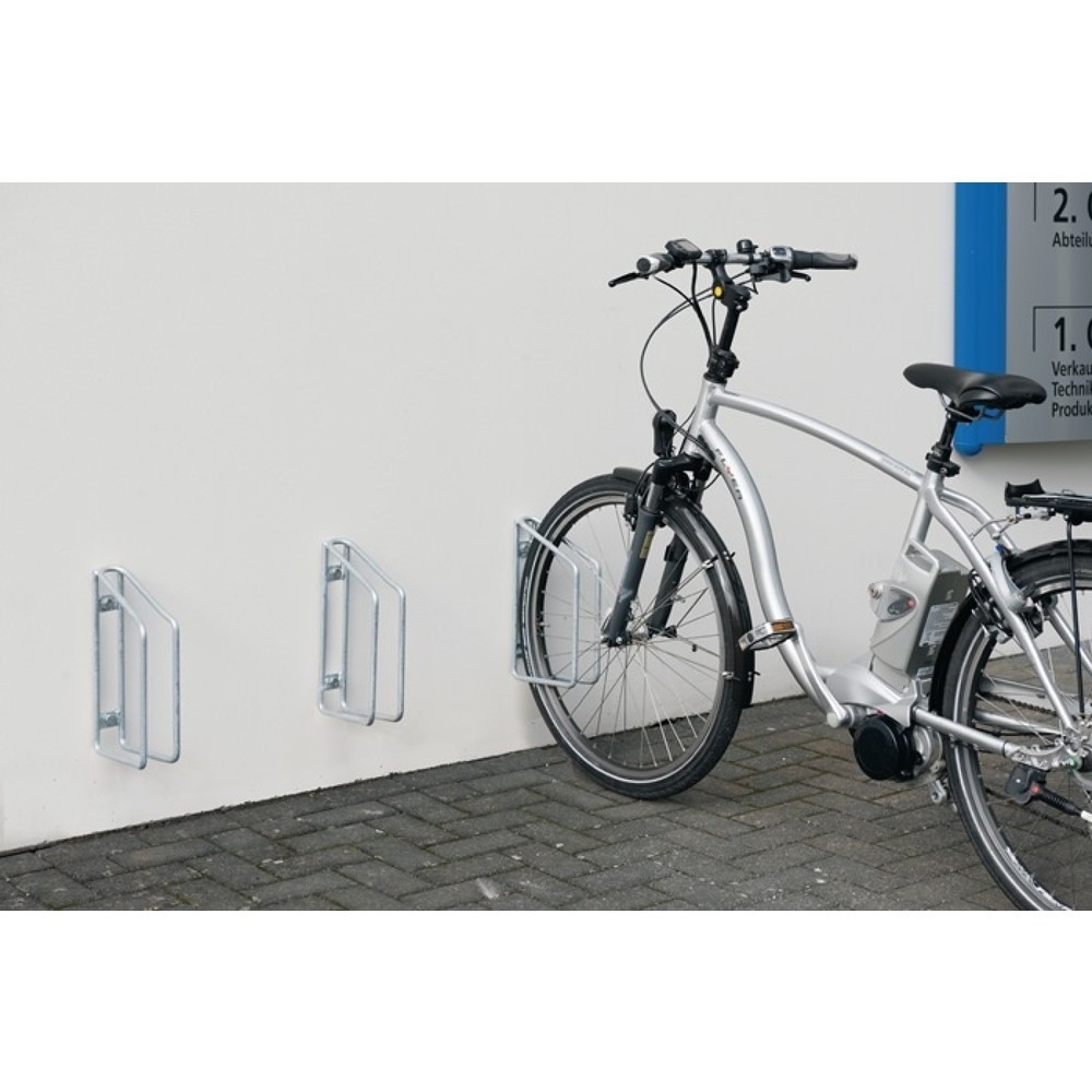 Produktabbildung Nr. 2: WSM Fahrradklemmbügel, Anzahl Radstände 1, 45 ° verzinkt, für Wandbefestigung