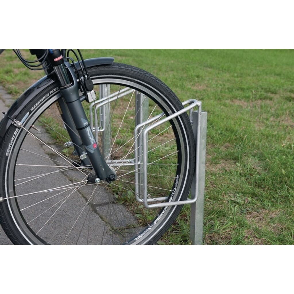 WSM Fahrradklemmbügel, Anzahl Radstände 1, 1-seitig 90 ° verzinkt, zum Einbetonieren Produktabbildung: WSM Fahrradklemmbügel, Anzahl Radstände 1, 1-seitig 90 ° verzinkt, zum Einbetonieren