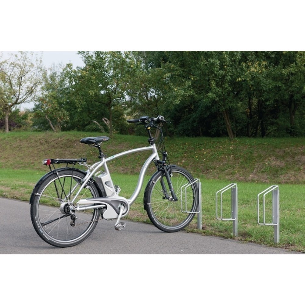 Produktabbildung Nr. 2: WSM Fahrradklemmbügel, Anzahl Radstände 1, 1-seitig 90 ° verzinkt, zum Einbetonieren