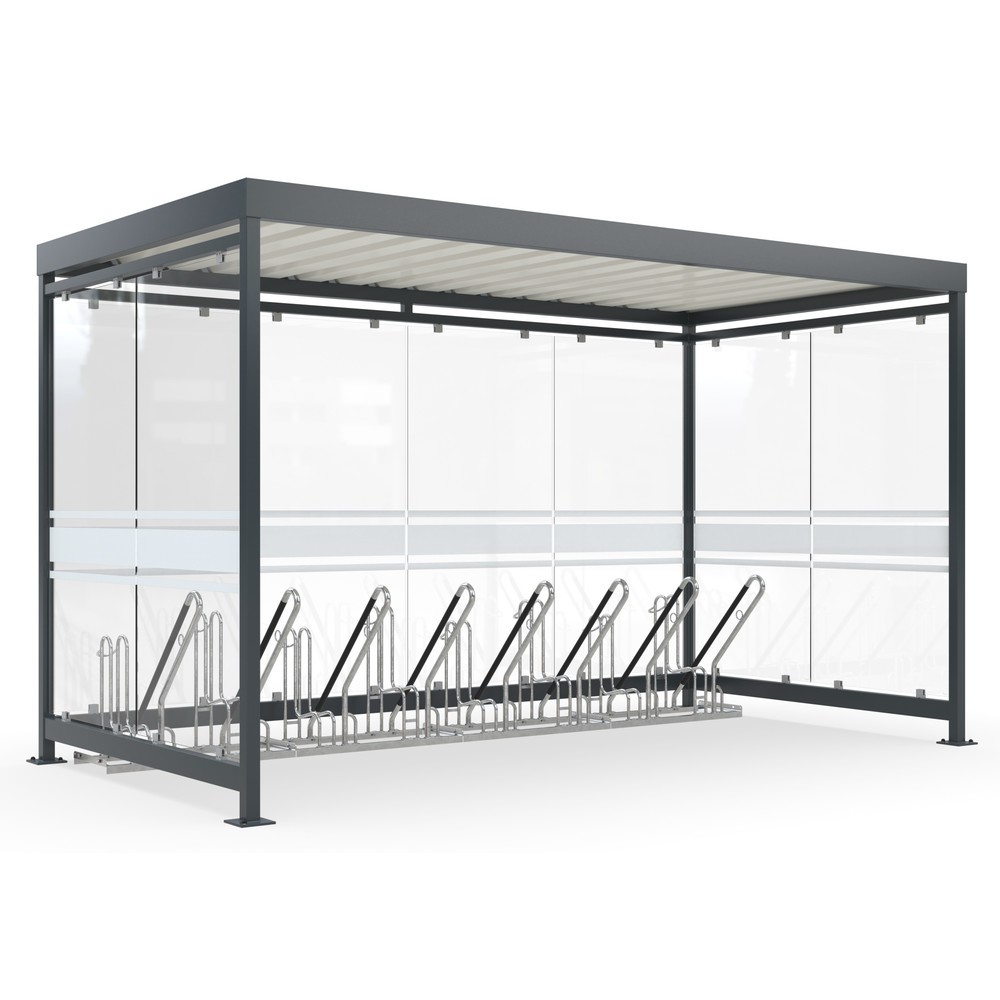 WSM Fahrradunterstand mit Anlehnparksystem