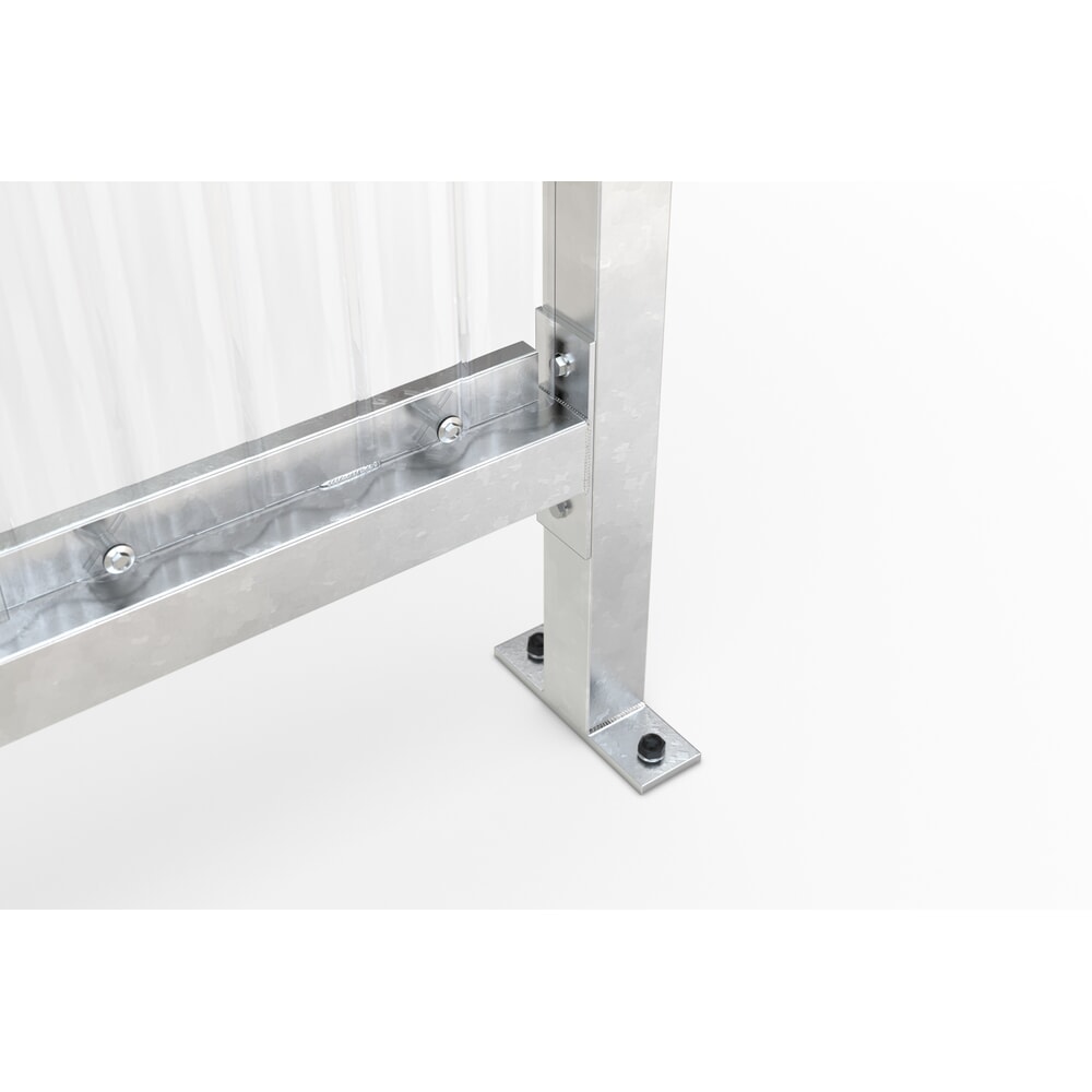 Produktabbildung Nr. 2: wsm® Raucherunterstand, für 2-3 Personen, verzinkt