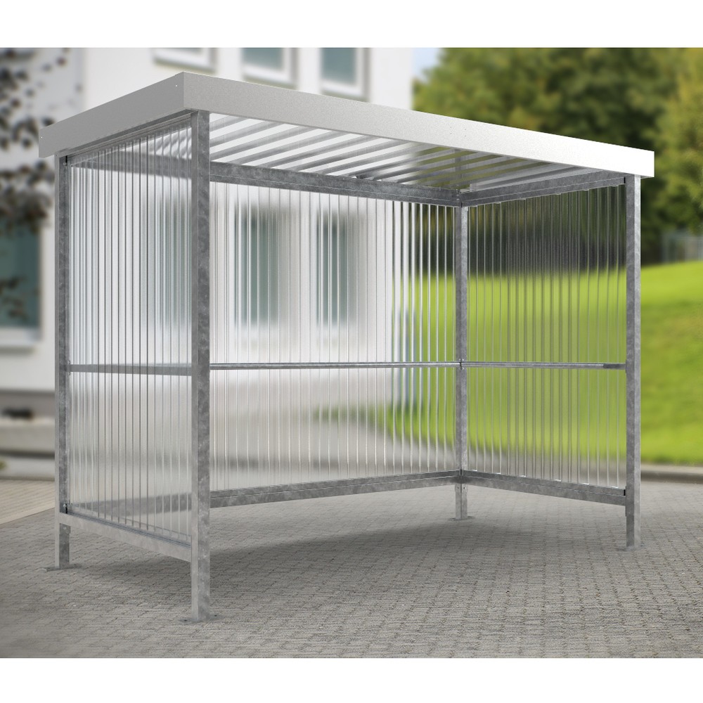 Produktabbildung Nr. 8: wsm® Raucherunterstand, für 5 Personen, grauweiß