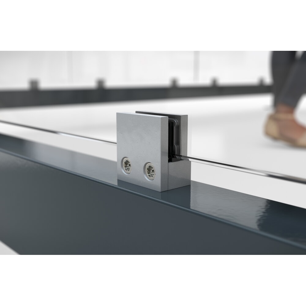 Produktabbildung Nr. 3: wsm® Raucherunterstand KÖLN ALPINE, fertig montiert, Schneelast max. 4,15 kg/m², 9 Elemente, ohne Überpflasterung, anthrazitgrau