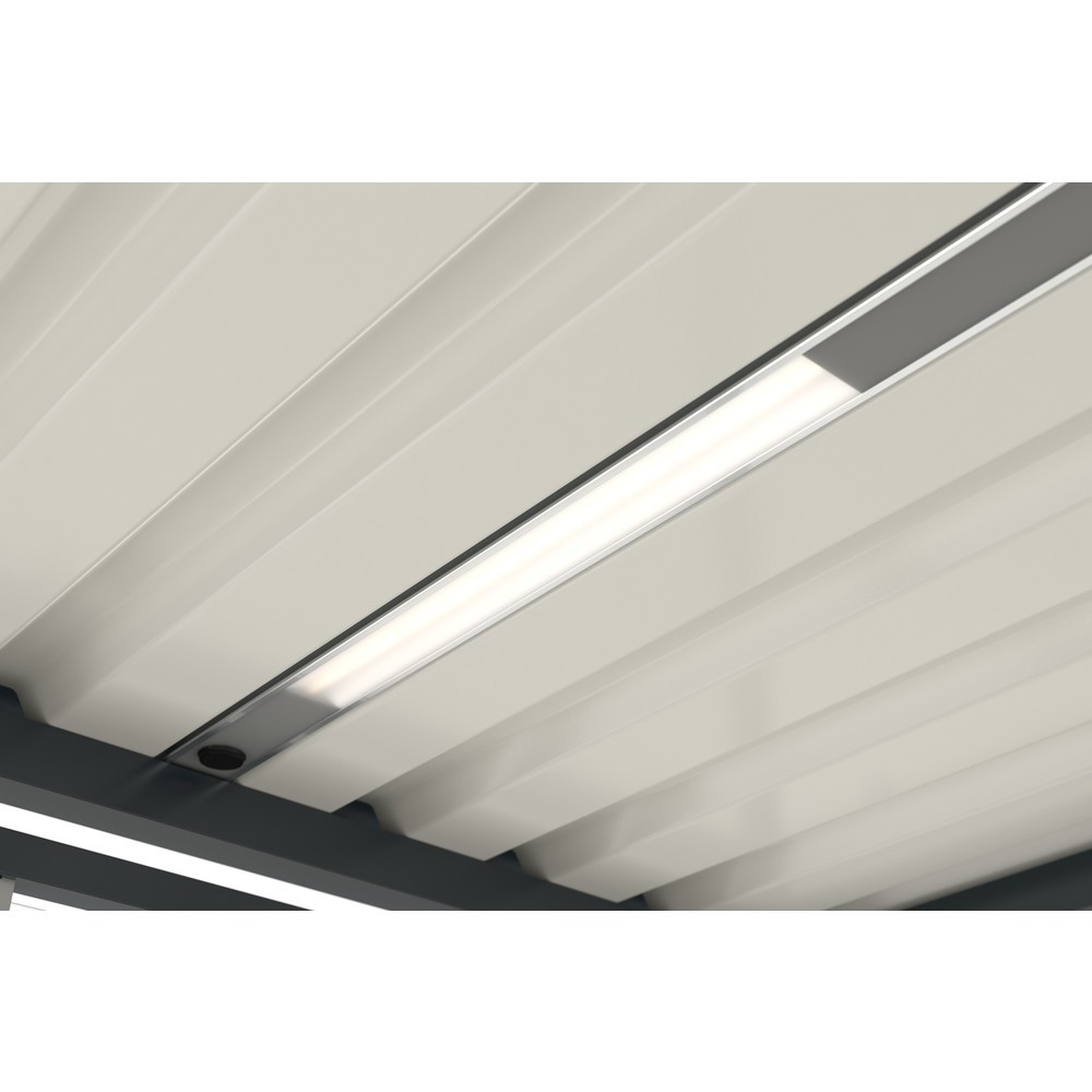 Produktabbildung Nr. 5: wsm® Raucherunterstand Köln, U-Form, inkl. Bank, Standascher und Beleuchtung