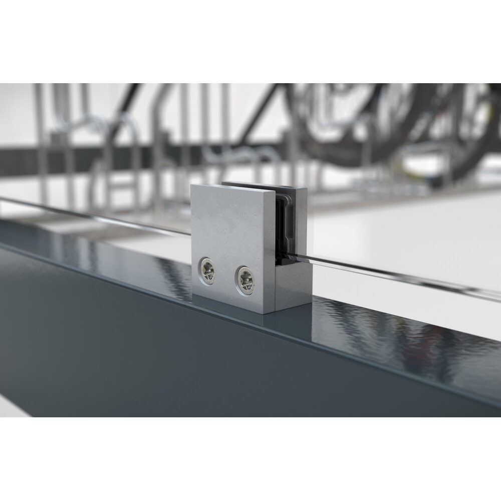 Produktabbildung Nr. 4: wsm® Raucherunterstand KÖLN ALPINE, fertig montiert, Schneelast max. 4,15 kg/m², 9 Elemente, ohne Überpflasterung, anthrazitgrau