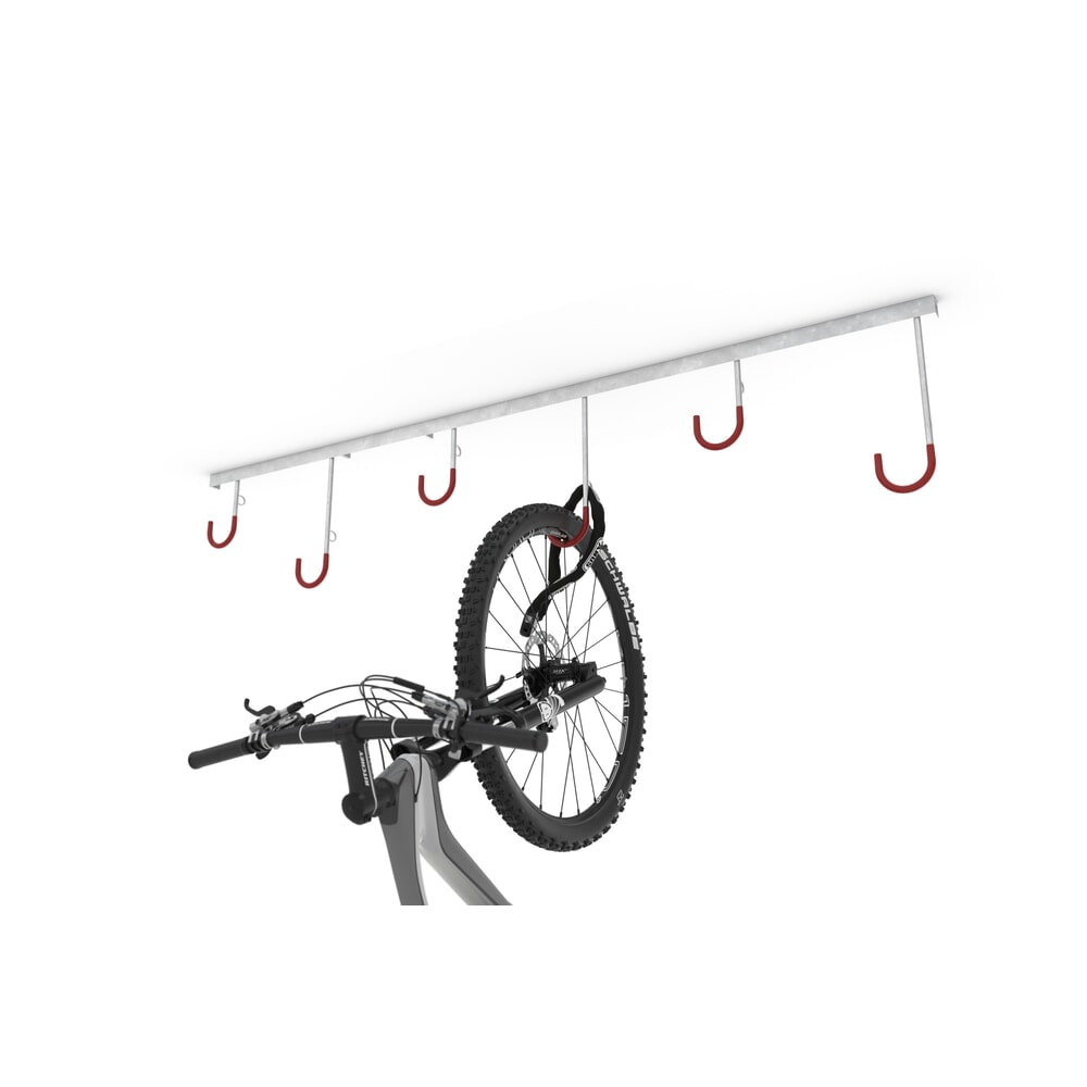 Produktabbildung Nr. 2: wsm® Reihen-Hängeparker, 6 Stellplätze, Wandmontage