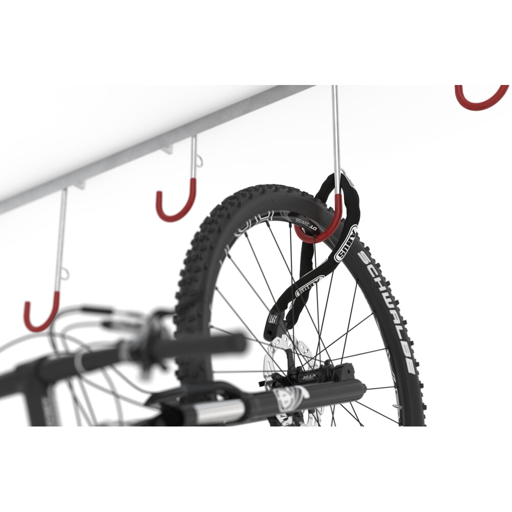 Produktabbildung Nr. 3: wsm® Reihen-Hängeparker, 6 Stellplätze, Wandmontage