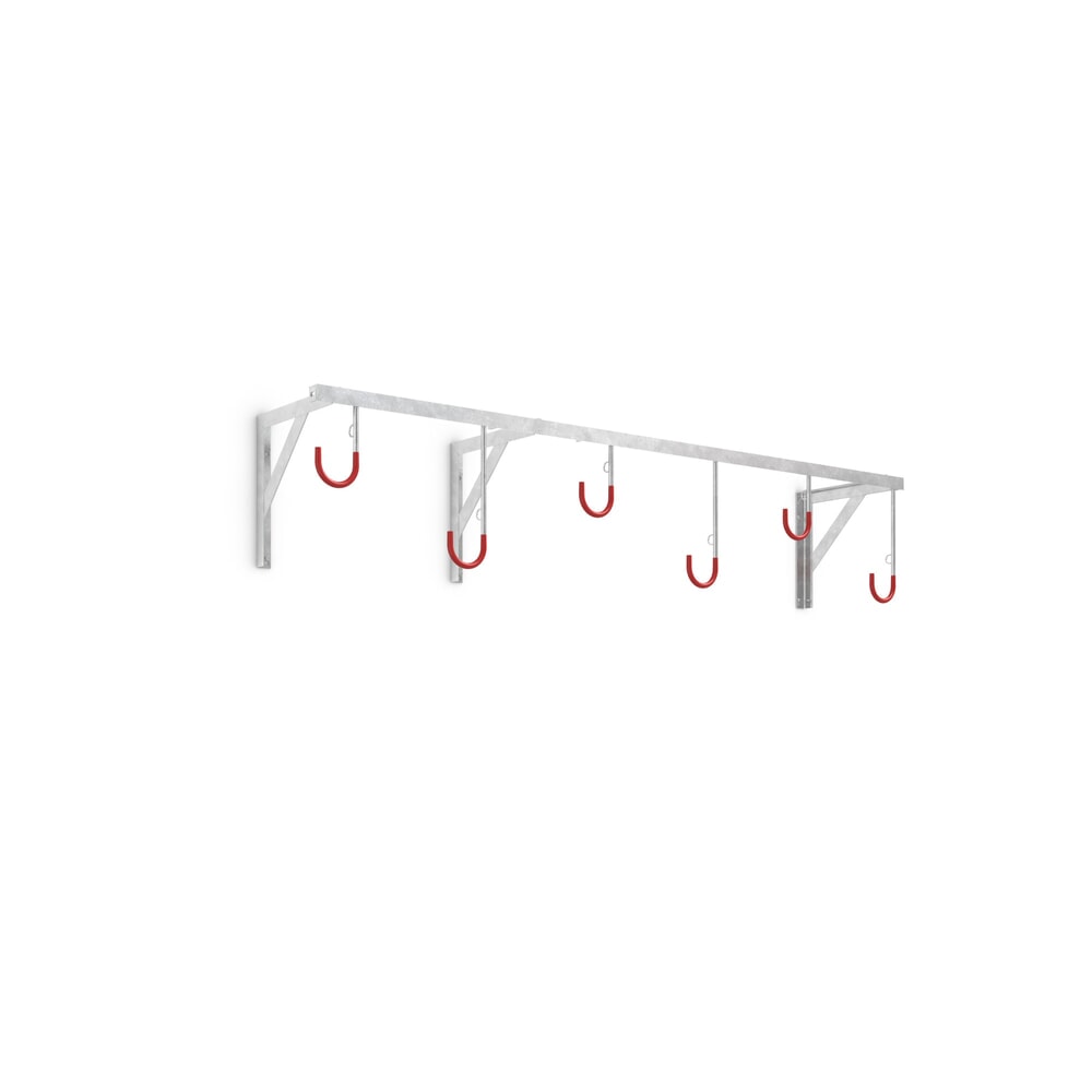 Produktabbildung: wsm® Reihen-Hängeparker, 6 Stellplätze, Deckenmontage