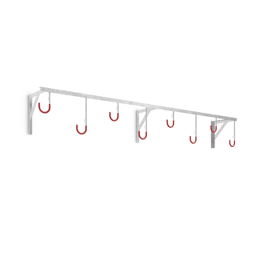 Produktabbildung: wsm® Reihen-Hängeparker, 8 Stellplätze, Deckenmontage