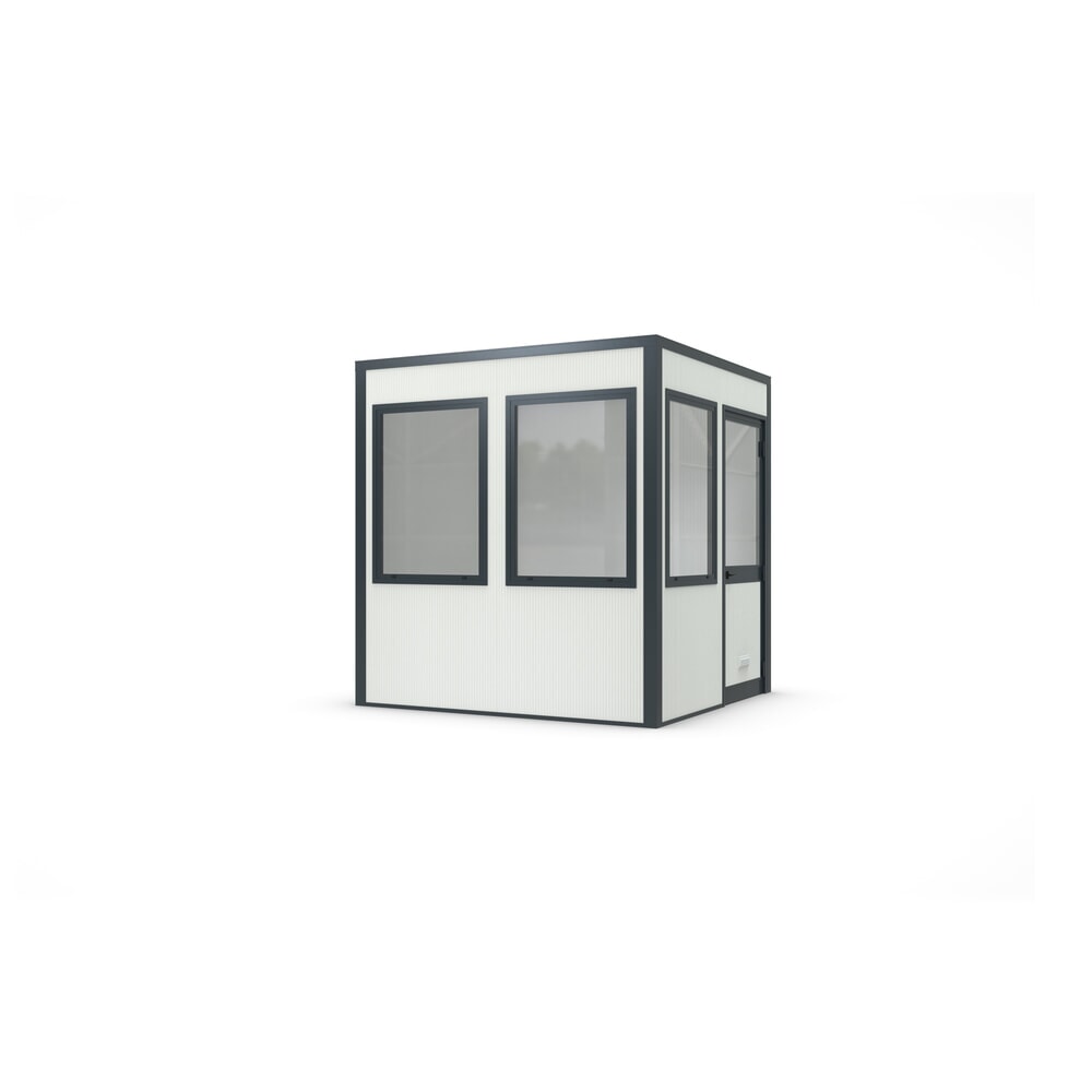 Produktabbildung: wsm® Selbstbauhaus SMARTUNIT für den Innenbereich, Grundfläche 5,95 m², HxBxT 2.600 x 2.440 x 2.440 mm