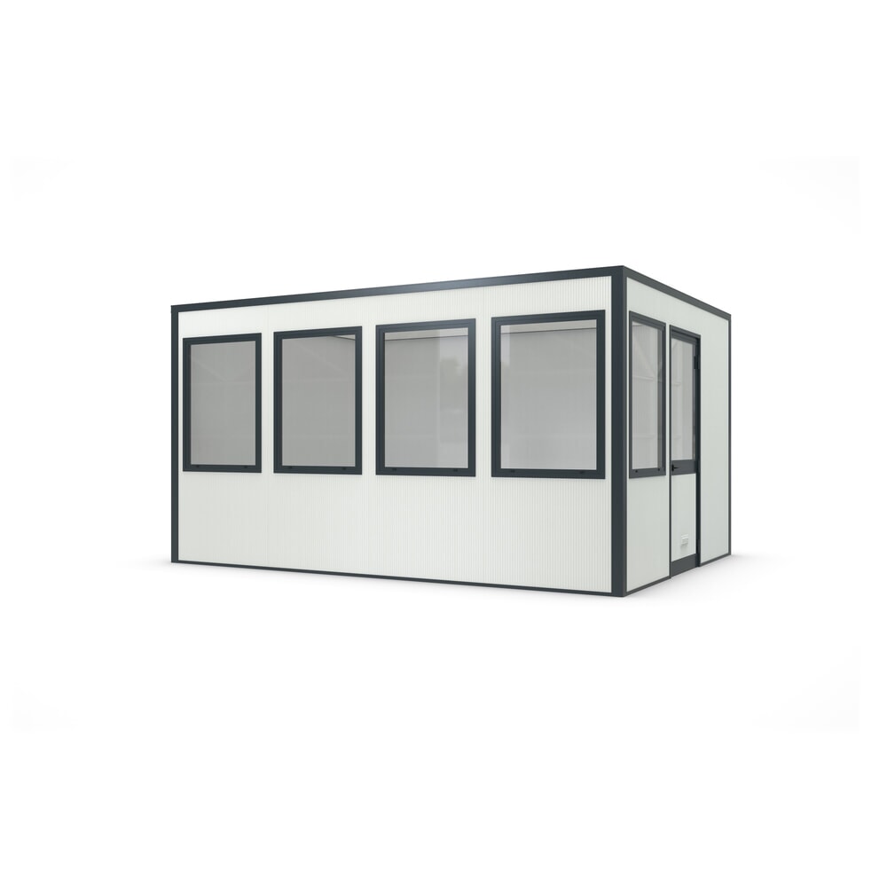 Produktabbildung Nr. 1: wsm® Selbstbauhaus SMARTUNIT für den Innenbereich, Grundfläche 17,17 m², HxBxT 2.600 x 4.758 x 3.608 mm