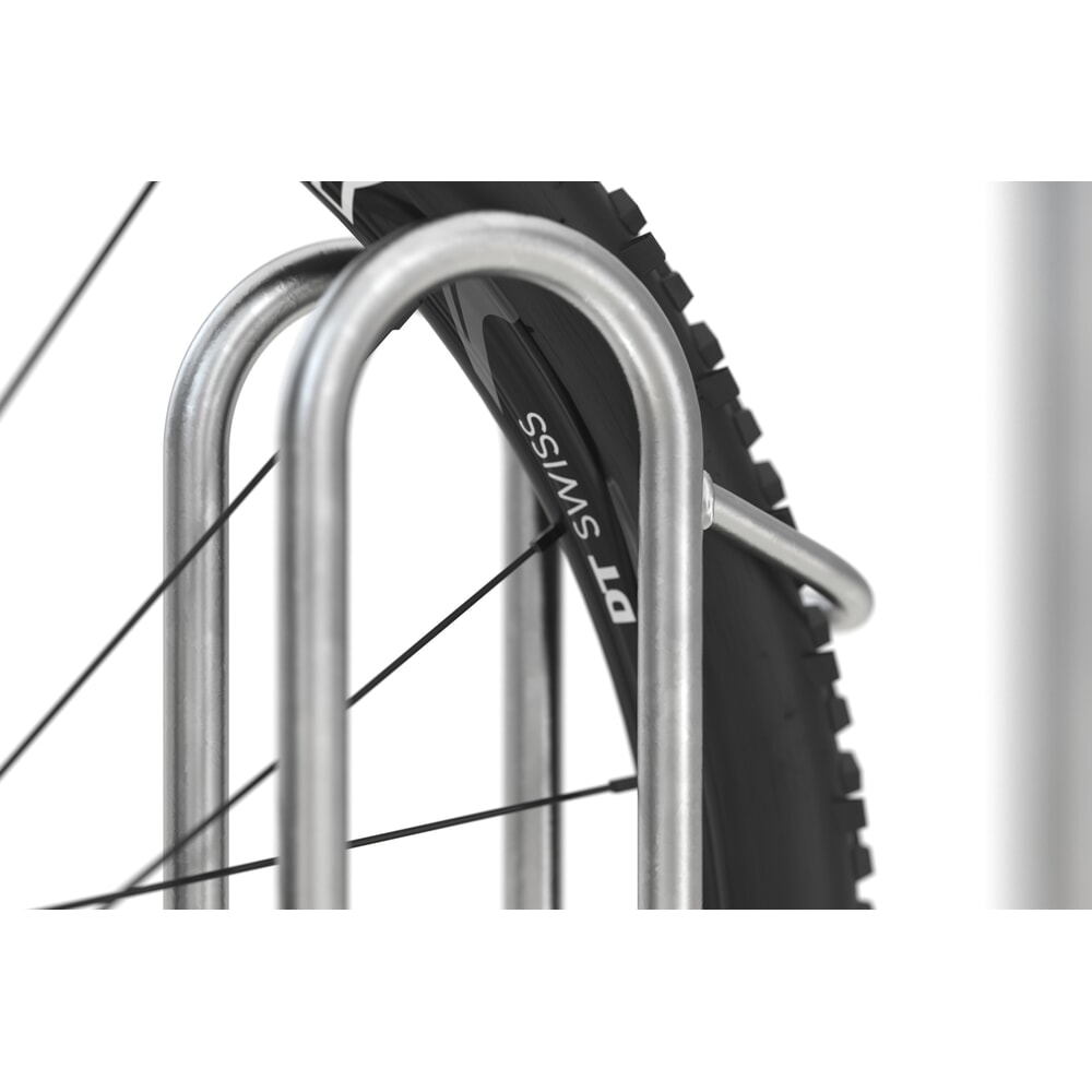 Produktabbildung Nr. 2: wsm® Standparker 4000 BR, 1-seitig, feuerverzinkt, Radabstand 390 mm, 3 Stellplätze