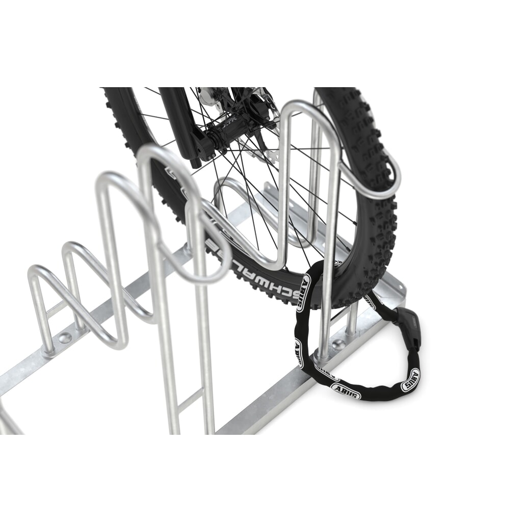 Produktabbildung Nr. 3: wsm® Standparker 4000 BR, 1-seitig, feuerverzinkt, Radabstand 390 mm, 3 Stellplätze