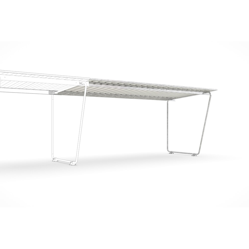 Produktabbildung: wsm® Überdachung, 1-seitig, AF, Breite 4.300 mm