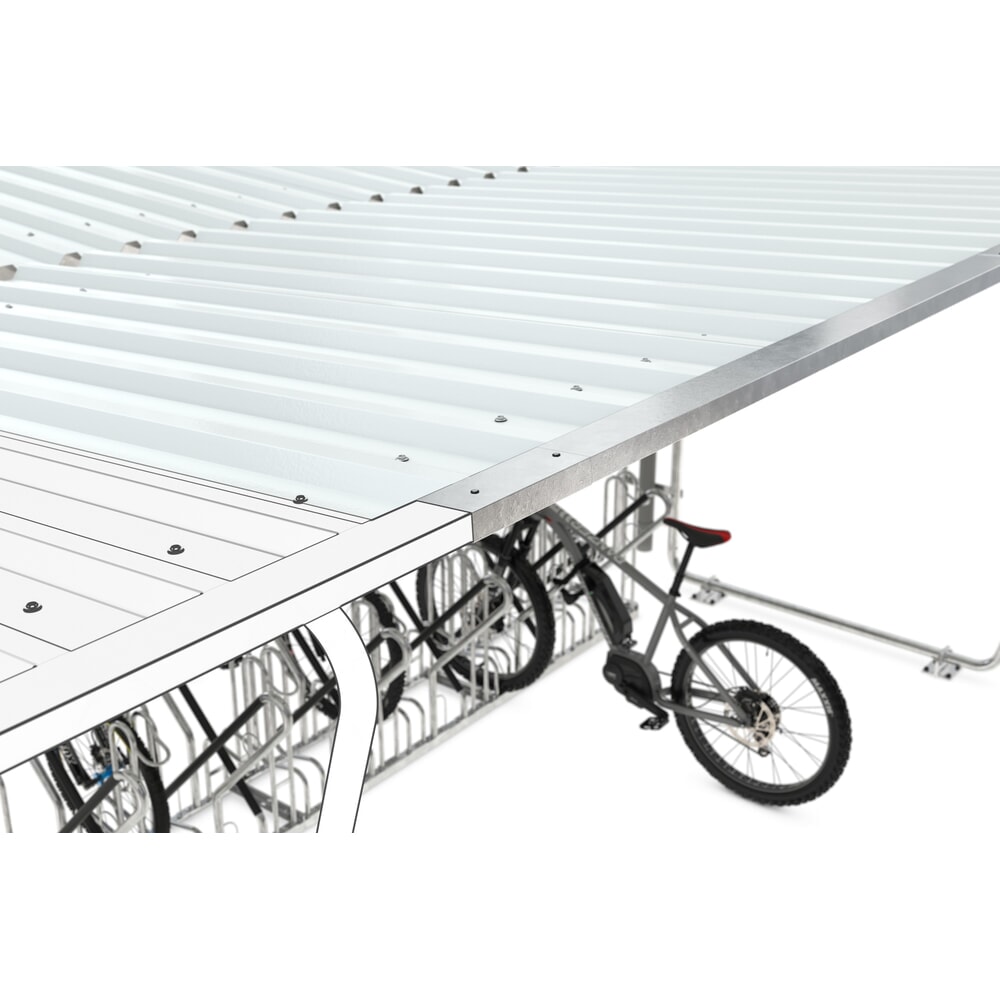 Produktabbildung Nr. 4: wsm® Überdachung, 2-seitig, AF, Breite 4.300 mm