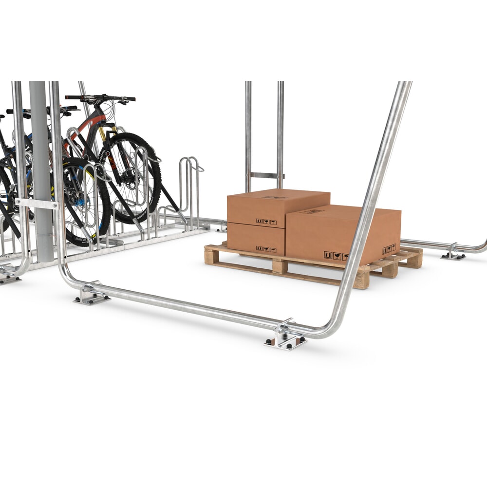 Produktabbildung Nr. 6: wsm® Überdachung, 2-seitig, GF, Breite 2.145 mm