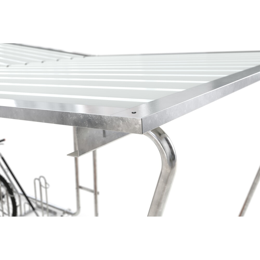 Produktabbildung Nr. 7: wsm® Überdachung, 2-seitig, GF, Breite 2.145 mm