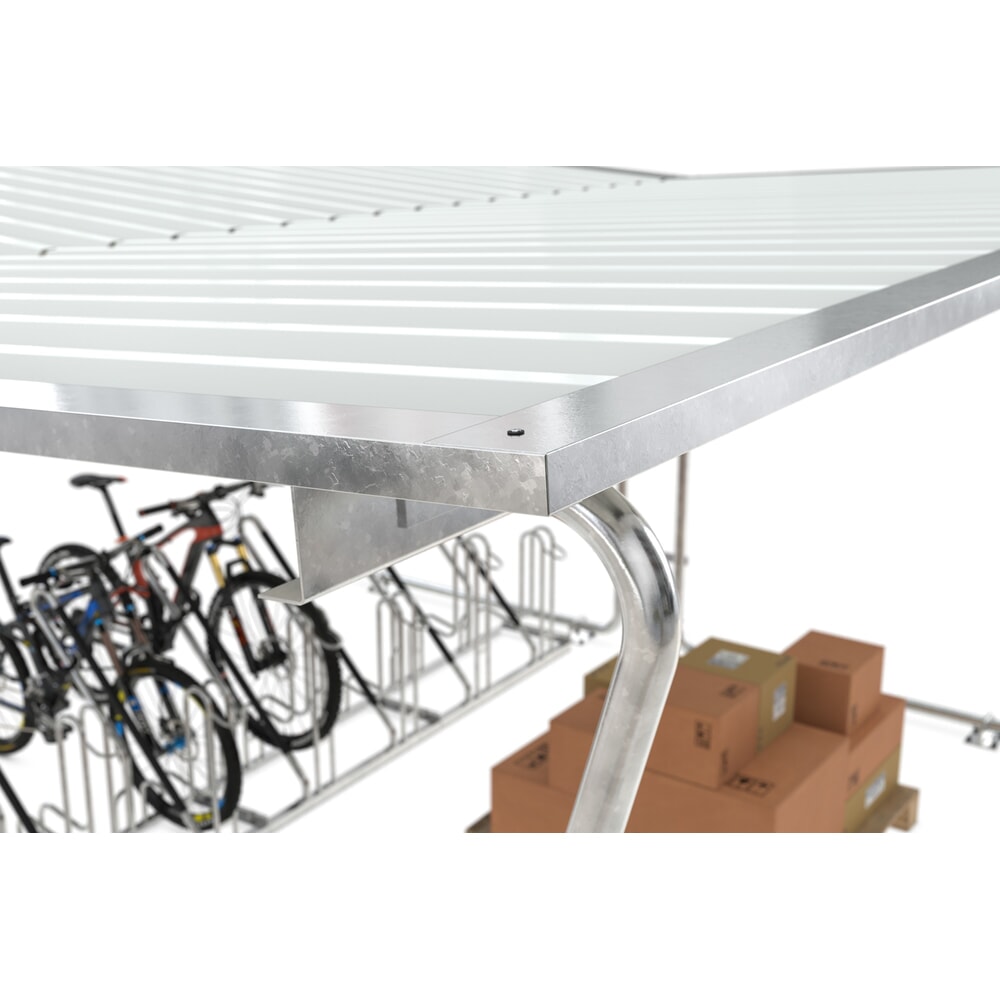 Produktabbildung Nr. 4: wsm® Überdachung, 2-seitig, GF, Breite 4.300 mm