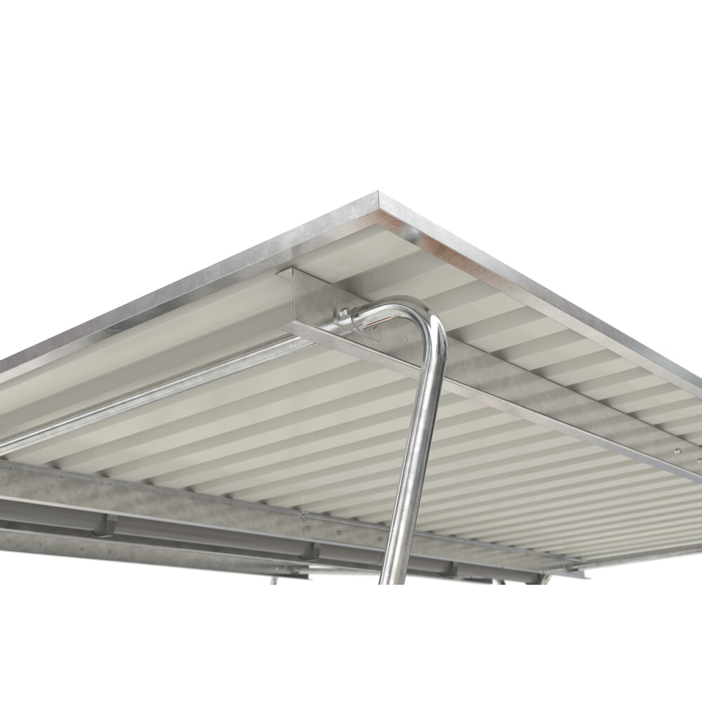 Produktabbildung Nr. 5: wsm® Überdachung, 2-seitig, GF, Breite 4.300 mm