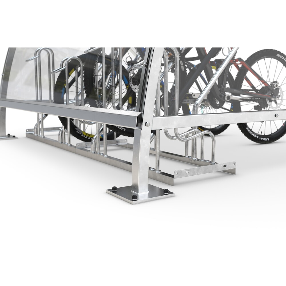 Produktabbildung Nr. 6: wsm® Überdachung BAMBERG im Rundbogen-Design, Breite 12.350 mm, verzinkt