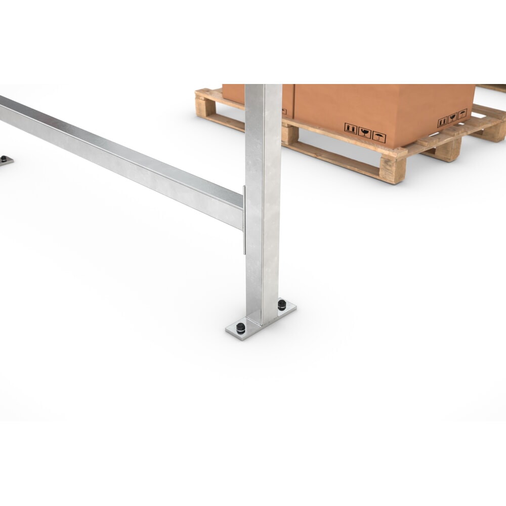 Produktabbildung Nr. 3: wsm® Überdachung, 1-seitig, GF, HxBxT 2.360 x 2.250 x 2.200 mm, verzinkt