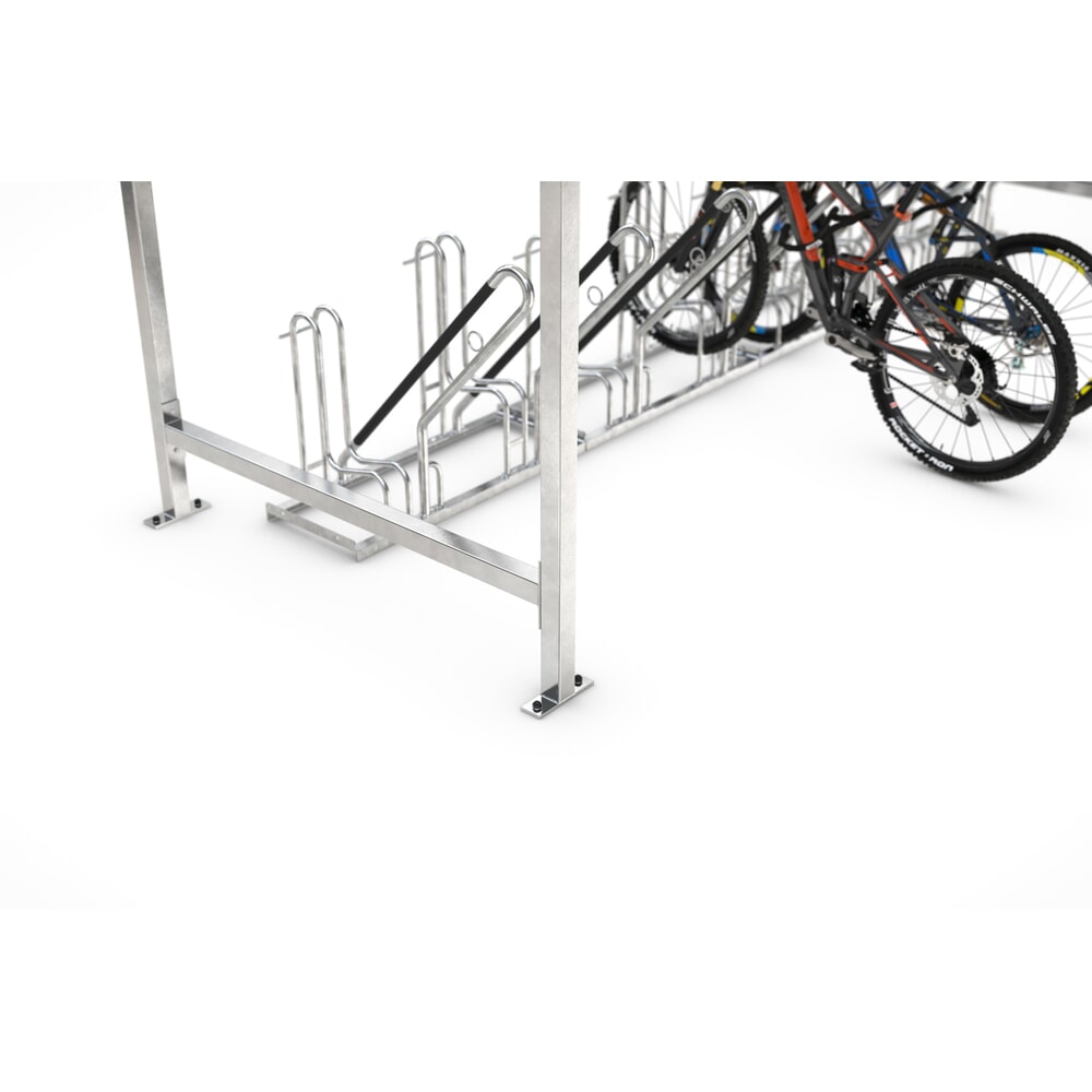 Produktabbildung Nr. 4: wsm® Überdachung, 1-seitig, GF, HxBxT 2.360 x 2.250 x 2.200 mm, verzinkt