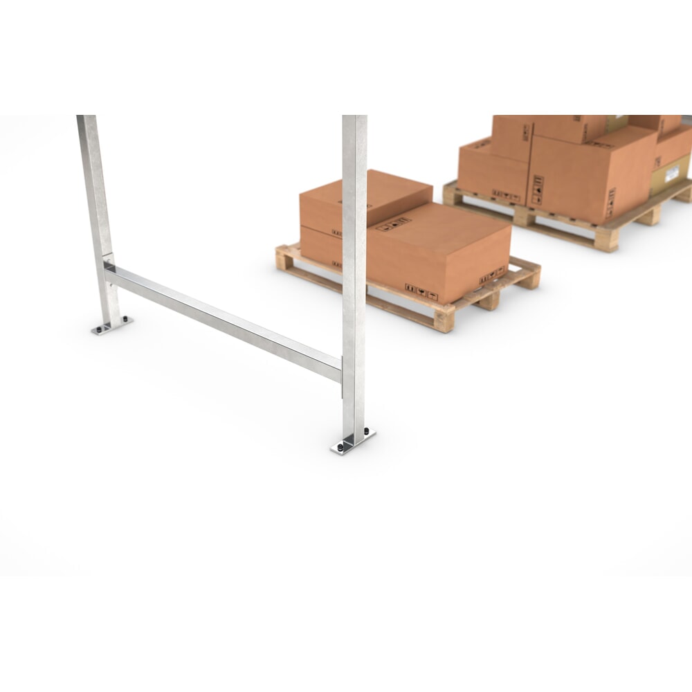 Produktabbildung Nr. 5: wsm® Überdachung, 1-seitig, GF, HxBxT 2.360 x 2.250 x 2.200 mm, verzinkt