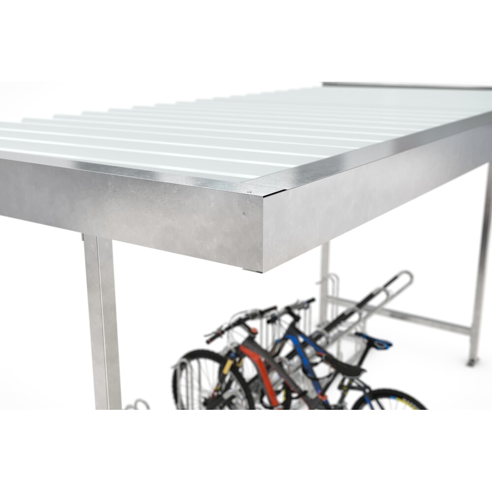 Produktabbildung Nr. 6: wsm® Überdachung, 1-seitig, GF, HxBxT 2.360 x 2.250 x 2.200 mm, verzinkt