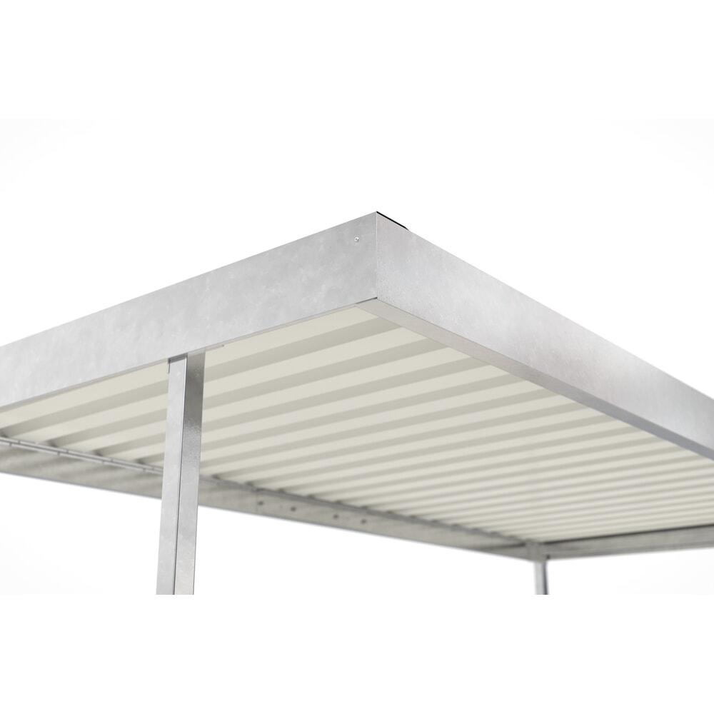 Produktabbildung Nr. 8: wsm® Überdachung, 1-seitig, GF, HxBxT 2.360 x 2.250 x 2.200 mm, verzinkt