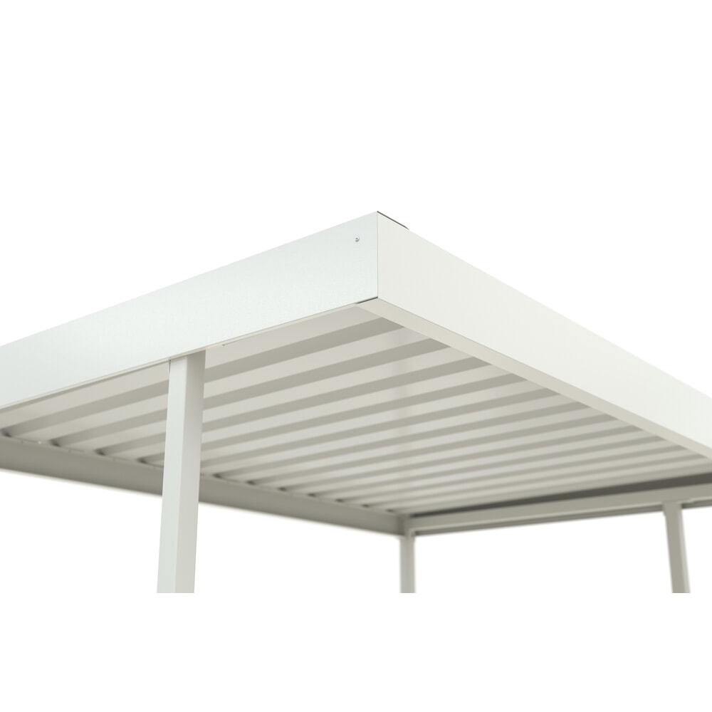 Produktabbildung Nr. 5: wsm® Überdachung, 1-seitig, GF, HxBxT 2.360 x 2.870 x 2.200 mm, RAL 9002
