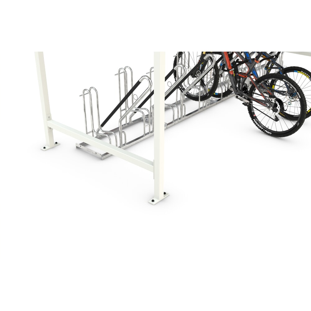 Produktabbildung Nr. 3: wsm® Überdachung VARIO, 1-seitig, GF, HxBxT 2.360 x 4.300 x 2.200 mm, RAL 9002