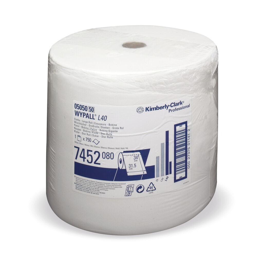 Produktabbildung: WypAll® Wischtücher L30 Ultra+, HxB 380 x 235 mm, 750 Tücher