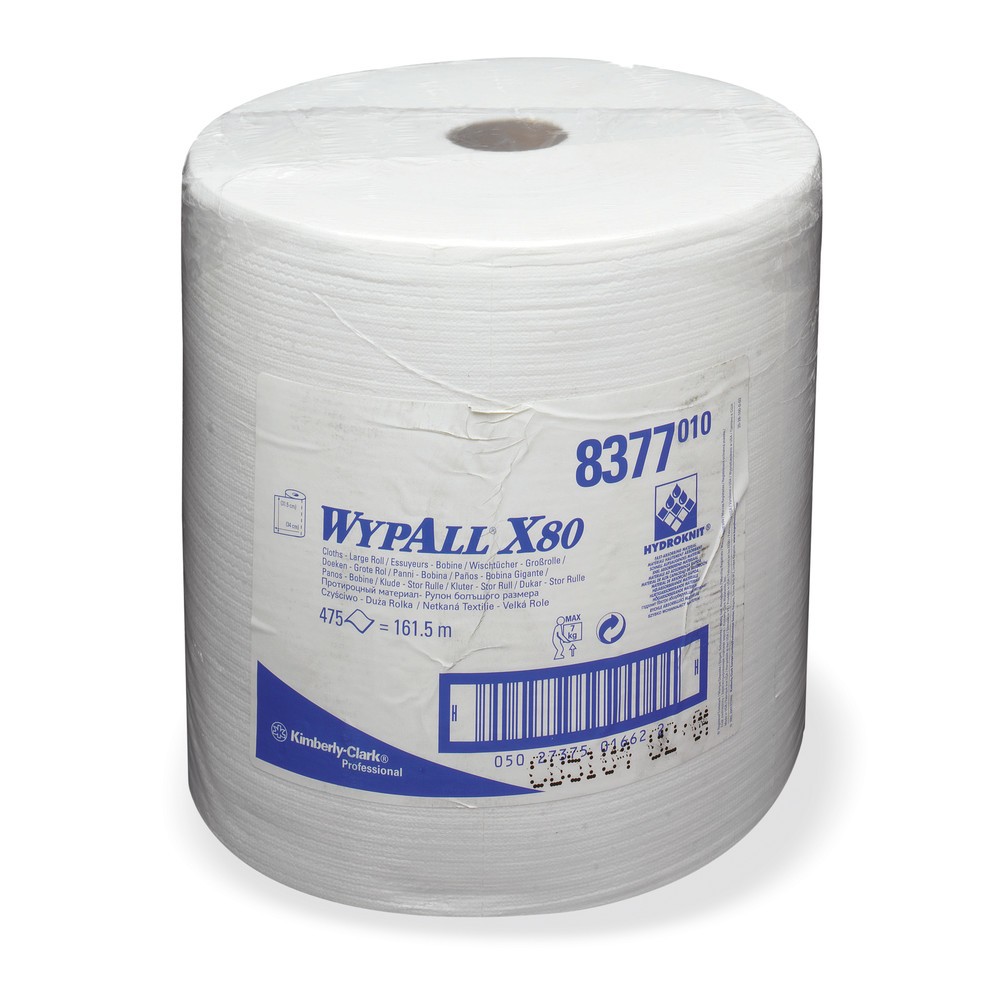 Produktabbildung Nr. 2: WypAll® Wischtücher X80, HxB 340 x 315 mm, Großrolle, weiß