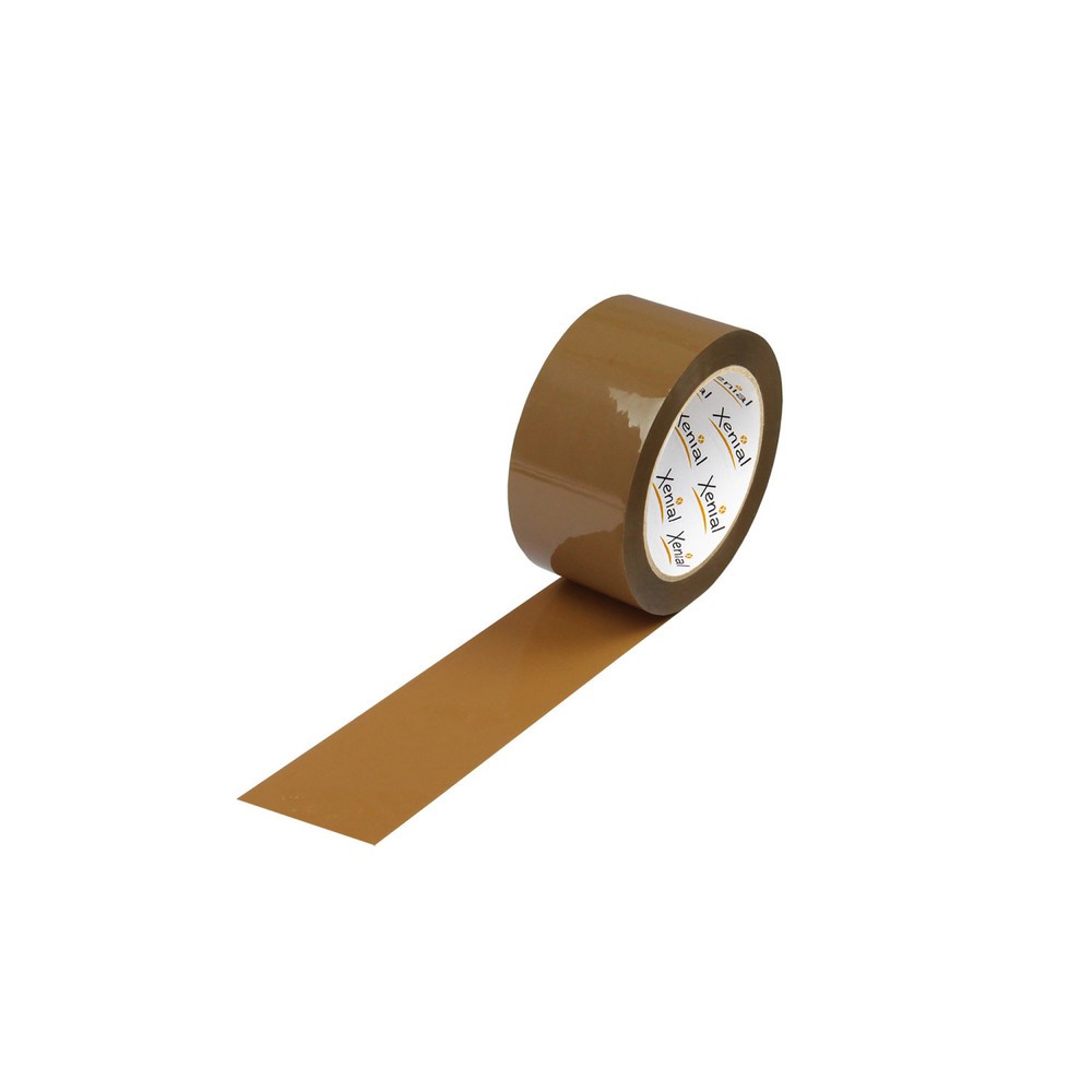 Produktabbildung: Xenial PP-Klebeband, leise, 50mm breitx66lfm., 63µ, braun, High Tack